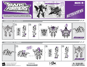 Посібник Hasbro 83812 Transformers Animated Thundercracker