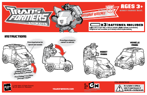 Rokasgrāmata Hasbro 83967 Transformers Animated Optimus Prime