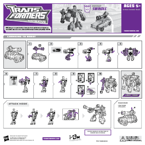 Наръчник Hasbro 97587 Transformers Animated Swindle