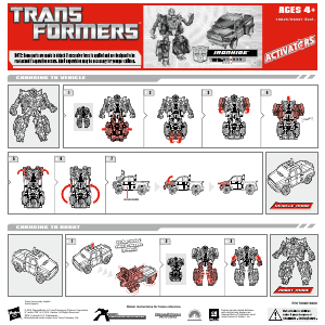 Kasutusjuhend Hasbro 98467 Transformers Activators Ironhide