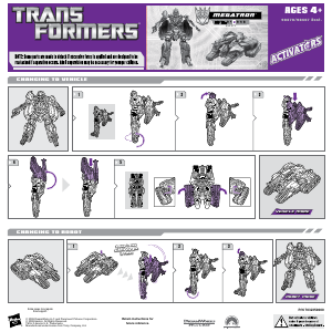 Hướng dẫn sử dụng Hasbro 98470 Transformers Activators Megatron