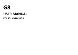 Manual BLU G8 Mobile Phone