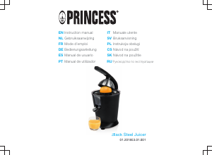 Manual de uso Princess 201853 Exprimidor de cítricos