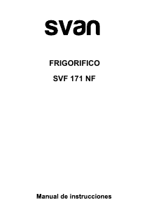 Manual de uso Svan SVF172NF Frigorífico combinado