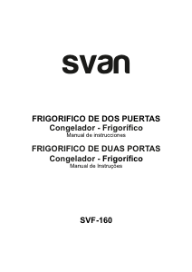 Manual de uso Svan SVF160B Frigorífico combinado