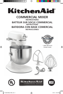 Manual KitchenAid KSM8990DP Stand Mixer