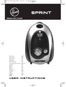 Kullanım kılavuzu Hoover TRTW1680011 Sprint Elektrikli süpürge