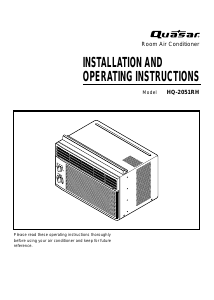 Manual de uso Quasar HQ-2051RH Aire acondicionado