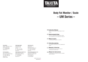 Manual Tanita UM-020 Scale