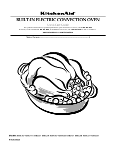 Manual KitchenAid KEBC247VWH Architect Oven