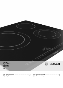 Brugsanvisning Bosch PIE651B17E Kogesektion