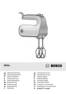 Brugsanvisning Bosch MFQ4040 Håndmixer