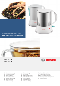 Manual Bosch TWK1102N Fierbător