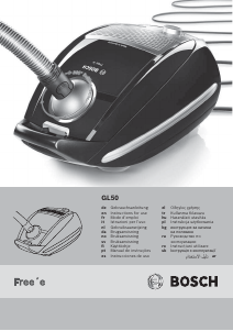 Manual Bosch BSGL52530 Freee Vacuum Cleaner