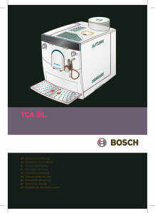 Manual Bosch TCA5809 Máquina de café expresso