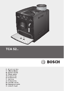 كتيب ماكينة عمل قهوة إسبريسو TCA5202 بوش