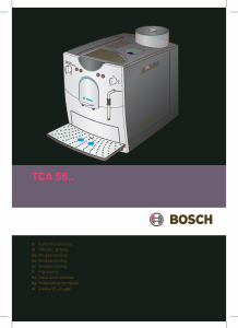 Kullanım kılavuzu Bosch TCA5608 Espresso makinesi