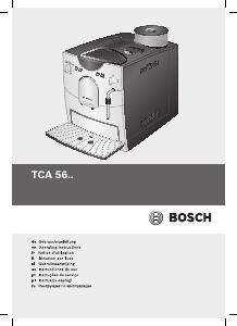 Mode d’emploi Bosch TCA5601 Machine à expresso