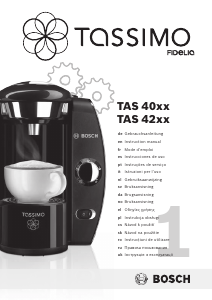 Посібник Bosch TAS4211 Tassimo Fidelia Кавова машина