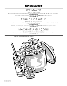 Manual de uso KitchenAid KUIC18PNZS Architect Máquina de hacer hielo