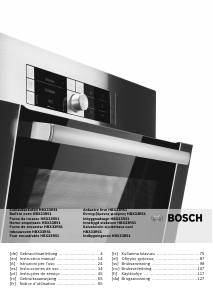 Bedienungsanleitung Bosch HBX33R51 Backofen