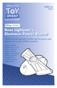 Manual Hasbro 03074 Toy Story And Beyond Buzz Power Blaster