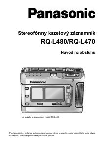 Návod Panasonic RQ-L480 Kazetový rekordér