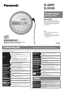 Manual Panasonic SL-J600VEG Discman