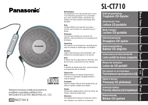 Manuale Panasonic SL-CT710 Discman