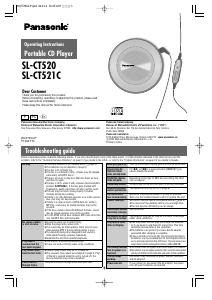 Manual Panasonic SL-CT520 Discman