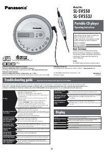 Manual Panasonic SL-SV553PC Discman