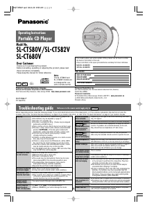 Manual Panasonic SL-CT580V Discman