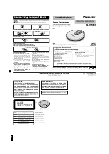 Manual Panasonic SL-CT580 Discman