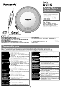 Manual Panasonic SL-CT800P Discman