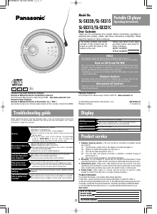 Manual Panasonic SL-SX321C Discman