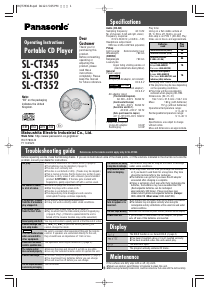 Manual Panasonic SL-CT350 Discman