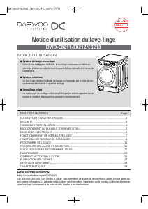 Mode d’emploi Daewoo DWD-E8211 Lave-linge