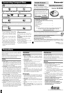 Manual Panasonic SL-SX285 Discman