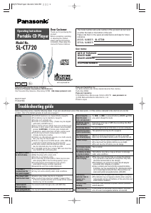 Handleiding Panasonic SL-CT720 Discman