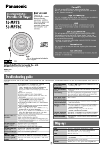 Manual Panasonic SL-MP76C Discman