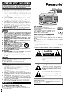 Handleiding Panasonic RC-CD300PC CD speler