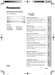 Manuale Panasonic CU-UE9PKE Condizionatore d’aria