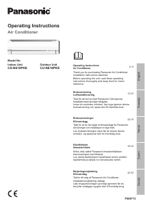 Manual Panasonic CU-NE18PKE Air Conditioner
