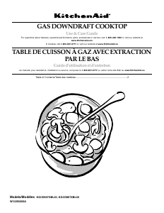 Mode d’emploi KitchenAid KGCD807XBL Architect Table de cuisson