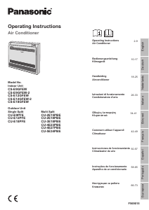 Bedienungsanleitung Panasonic CU-E9PFE Klimagerät