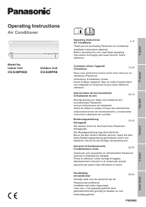 Manual de uso Panasonic CU-E28PKE Aire acondicionado