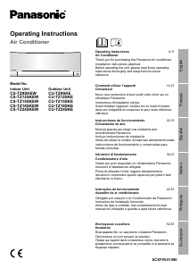 Mode d’emploi Panasonic CU-TZ9SKE Climatiseur