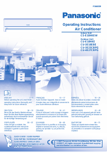 Manual Panasonic CU-E18HKE Air Conditioner