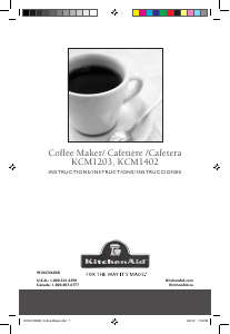 Manual de uso KitchenAid KCM1402ES Máquina de café
