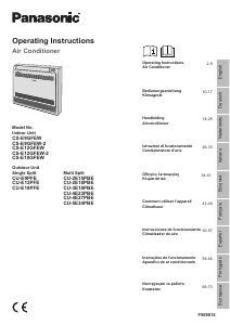 Mode d’emploi Panasonic CU-E18PFE Climatiseur